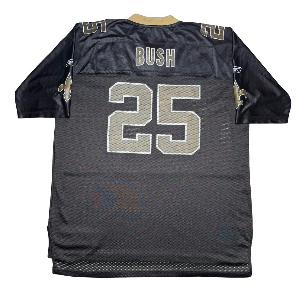Vintage 2000s Reggie‎ Bush New Orleans Saints football Reebok  jersey